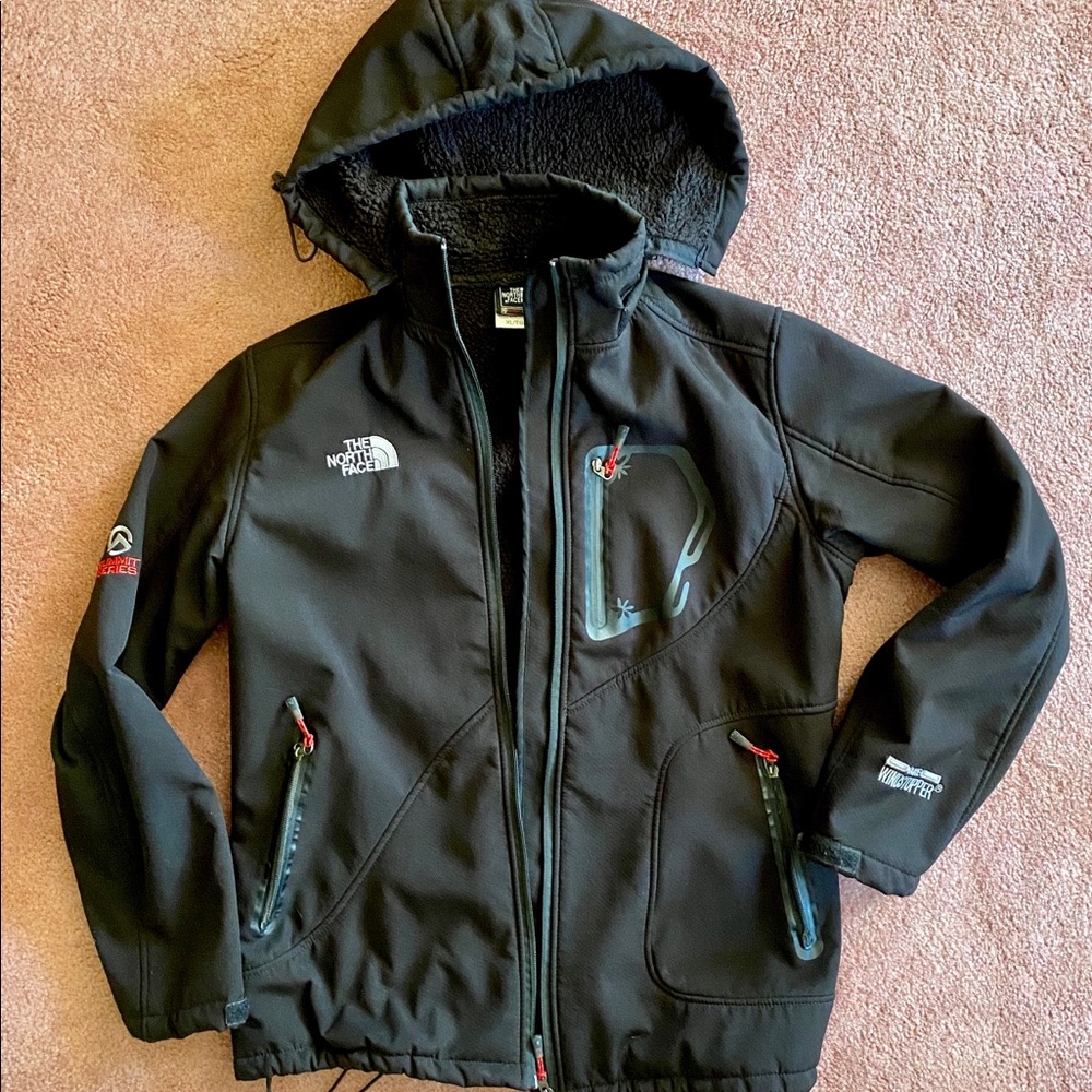 North Face light weight fleece lined coat